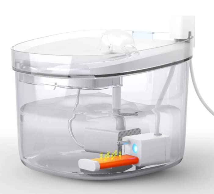 Automatic Pet Water Fountain with Water Level Window