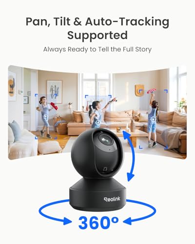 4K Pan-Tilt Indoor Camera with 3X Zoom & Smart Tracking