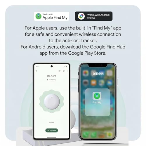 GPS Pet Tracker Tags for iOS & Android, 2-Pack
