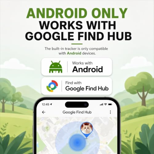 GPS Cat Tracker Collar with Google Find My