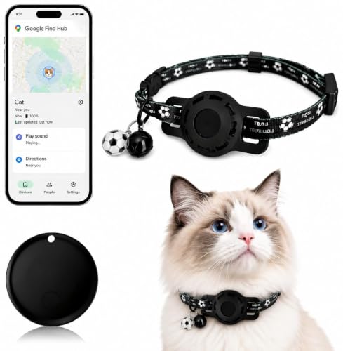 GPS Cat Tracker Collar with Google Find My