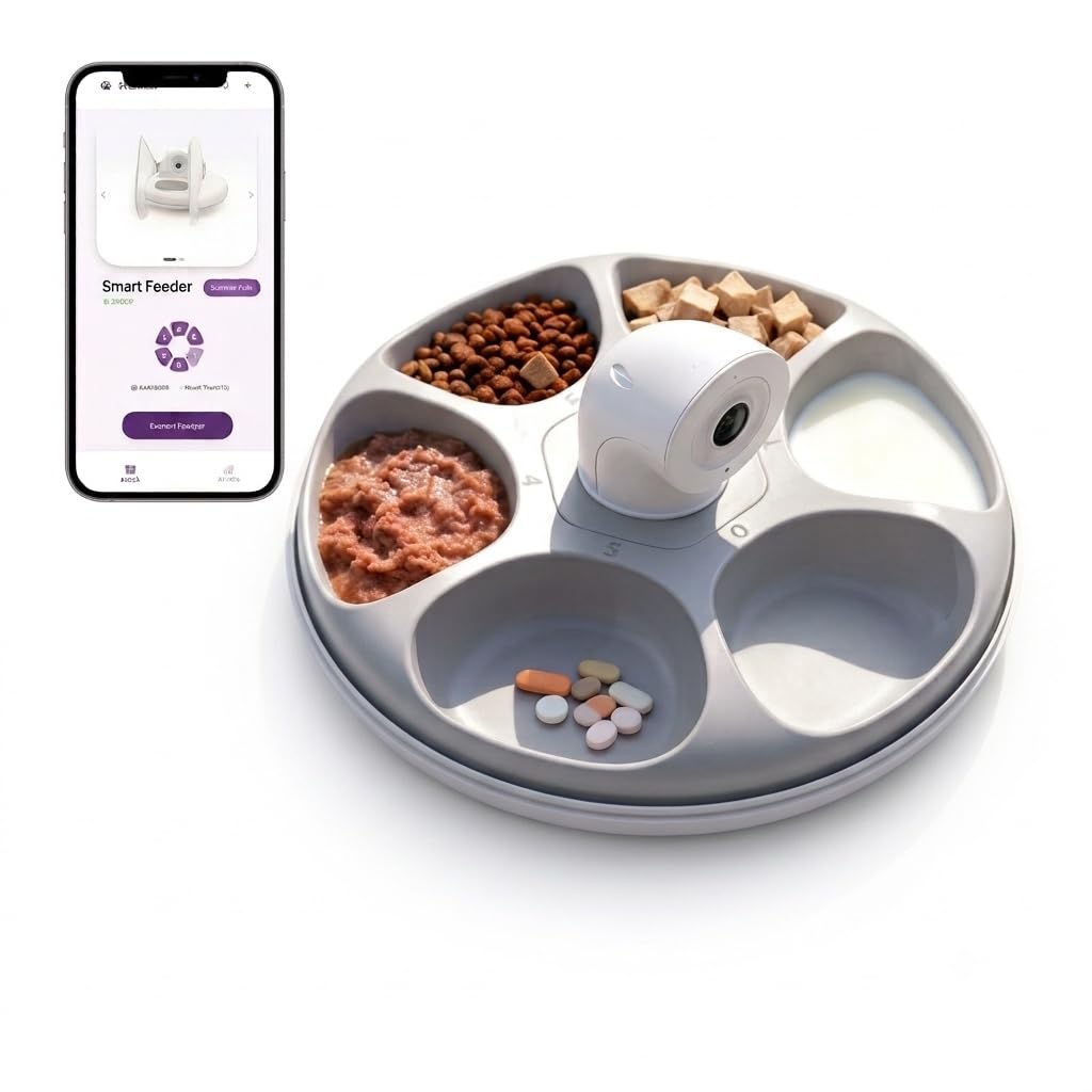 AI Smart Pet Feeder with Facial Recognition & WiFi Control