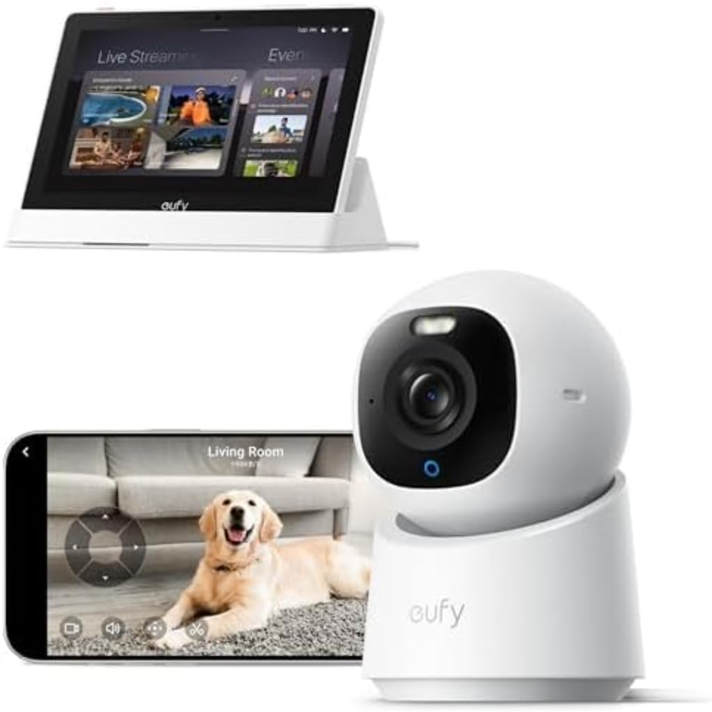 eufy Security 4K Indoor Camera E30*3 & Smart Display E10 (Bundle)