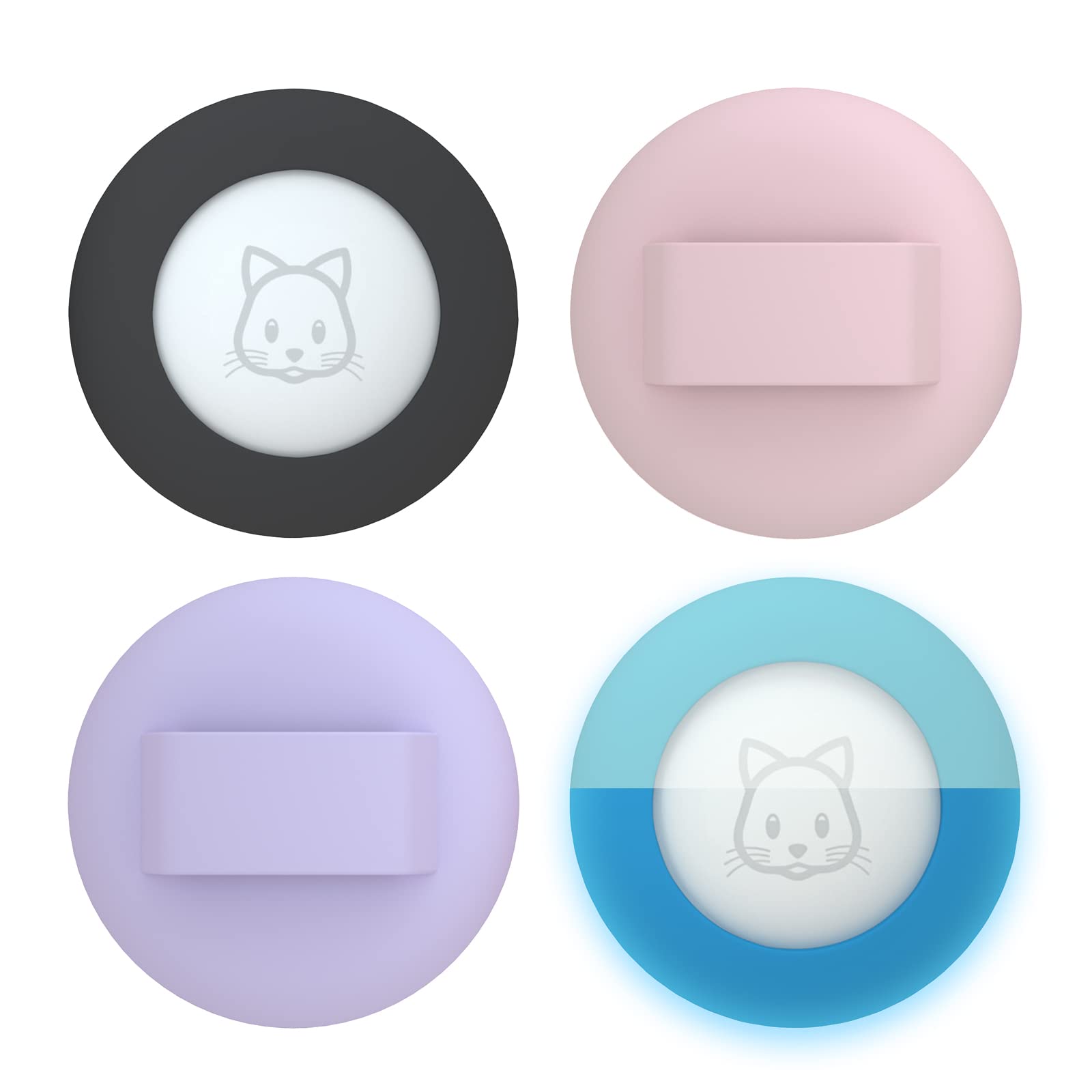 SimpleThings Airtag Cat Collar Holder, Pet Silicone Protective Case