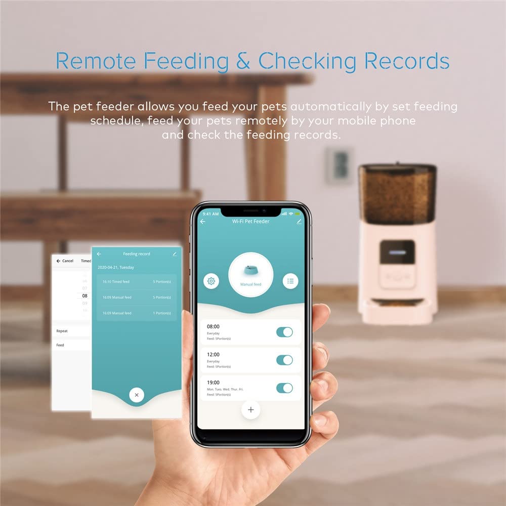 Smart Automatic Pet Feeder with App Timer