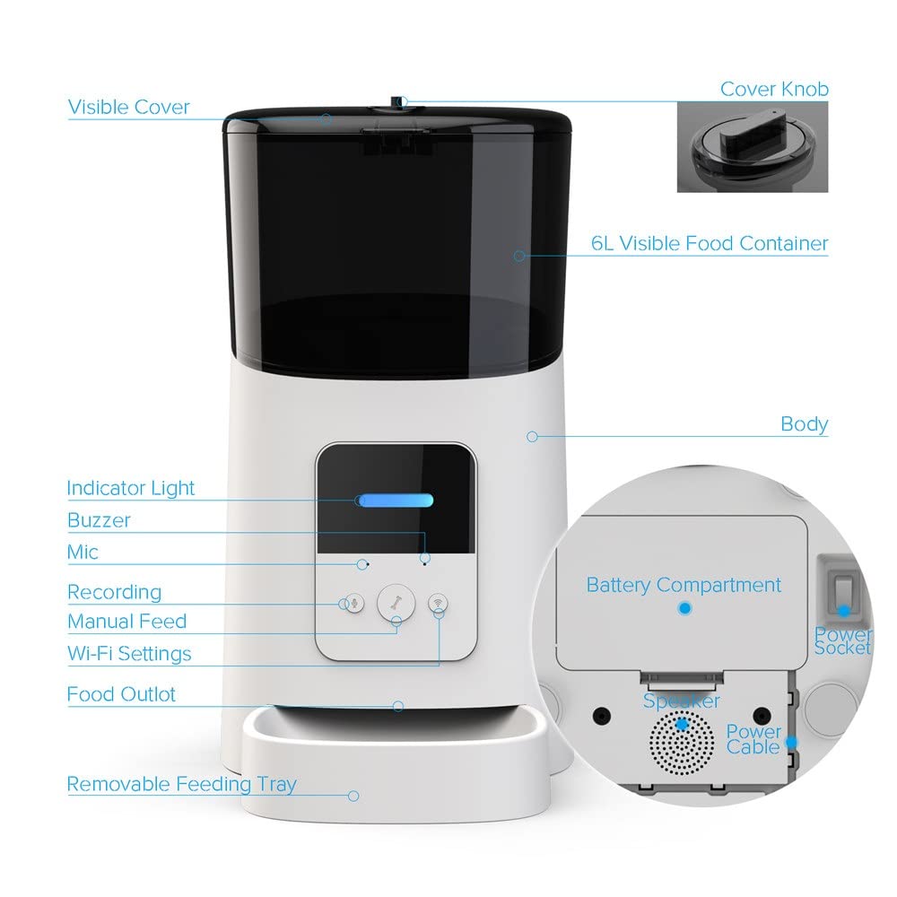Smart Automatic Pet Feeder with App Timer