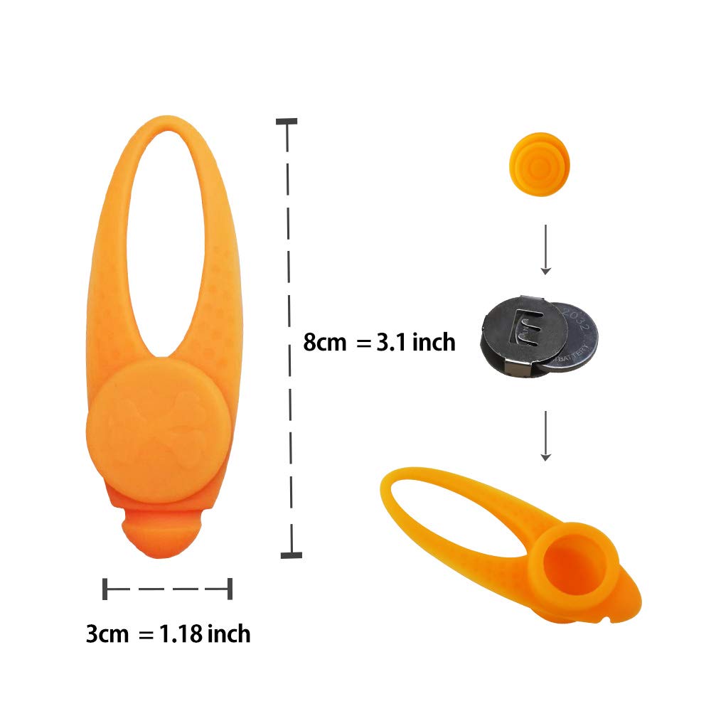 Waterproof LED Pet Safety Light with Collar Clip