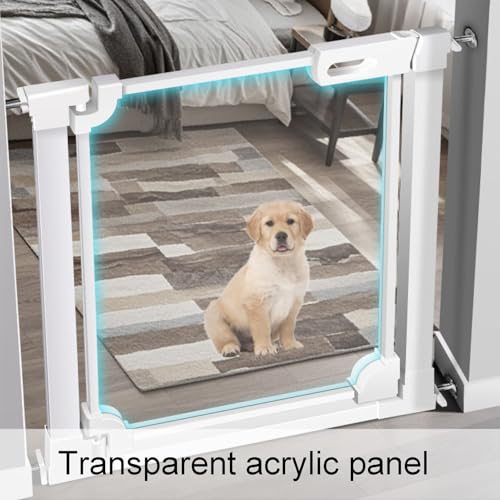 Freestanding Acrylic Pet Safety Gate with Auto Close