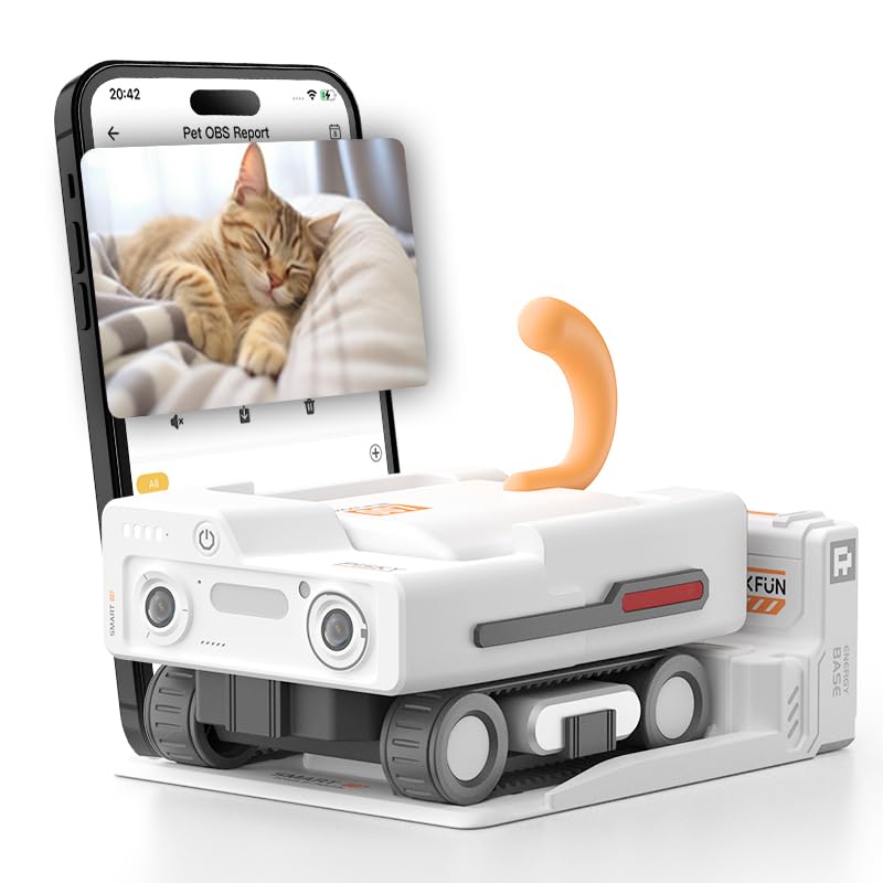 2K AI Pet Camera Rover with Auto Tracking & Night Vision
