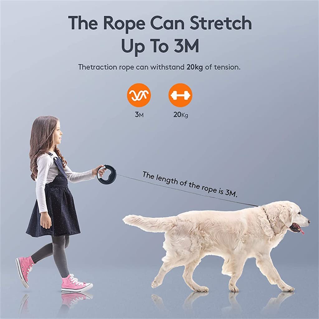 Rechargeable Retractable Hands-Free Dog Leash
