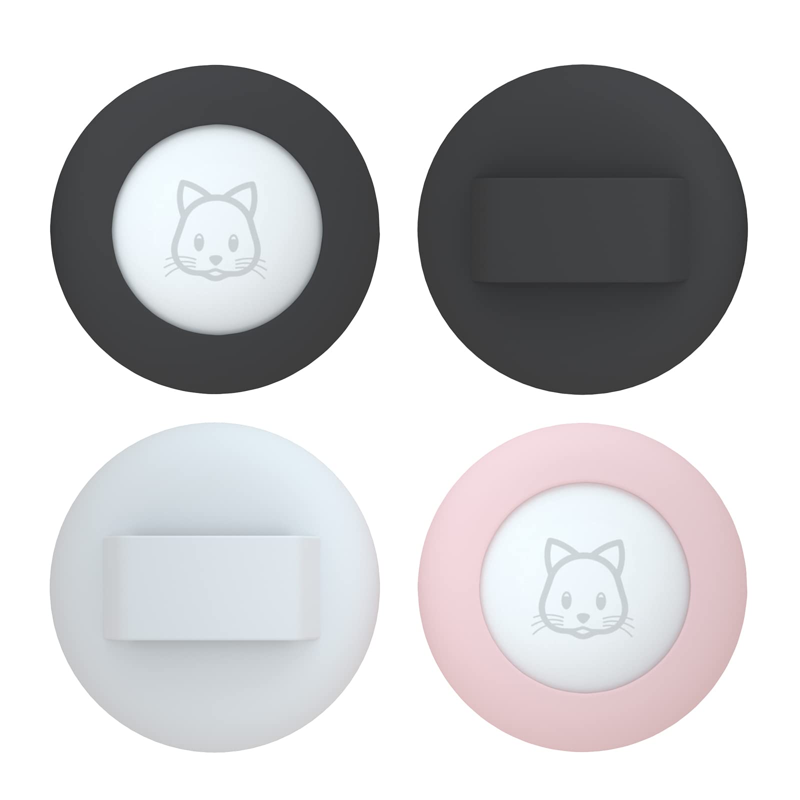 SimpleThings Airtag Cat Collar Holder, Pet Silicone Protective Case