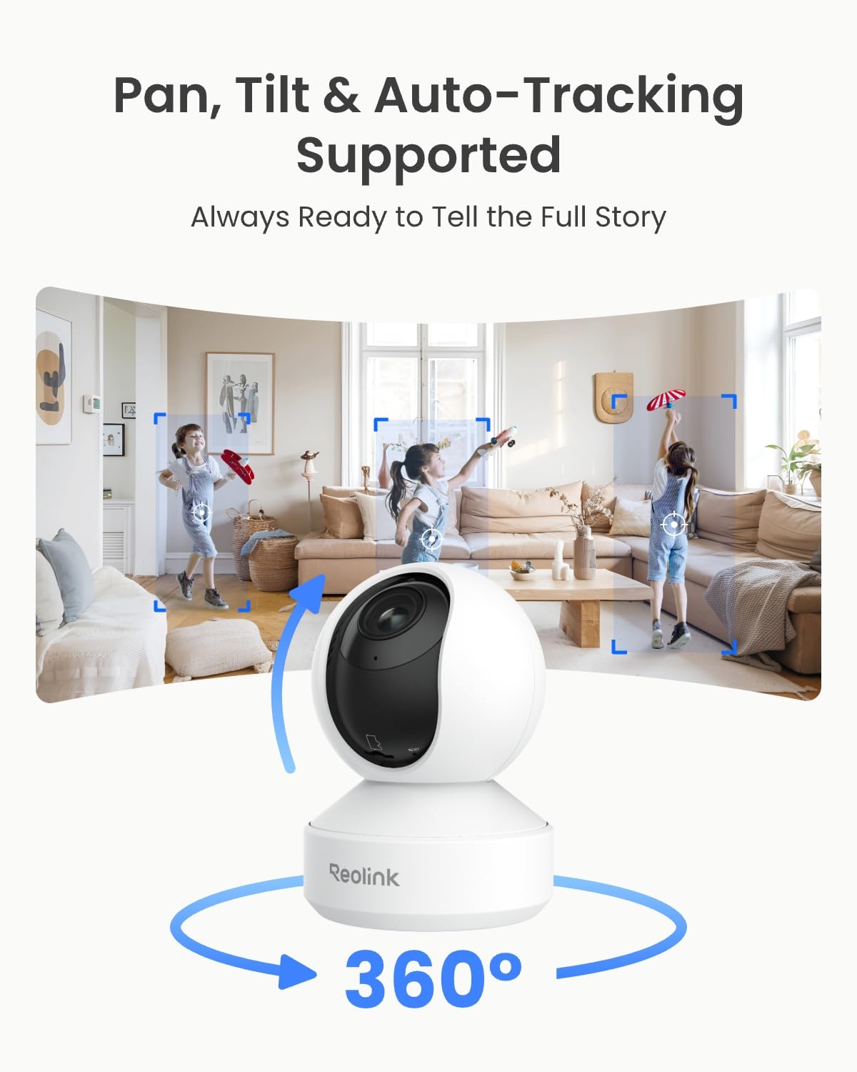8MP Smart Indoor Pet Camera with 360° Tracking and 3X Zoom