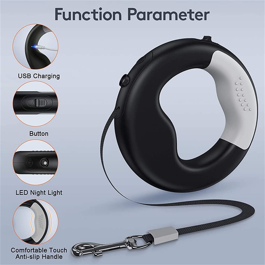 Rechargeable Retractable Hands-Free Dog Leash