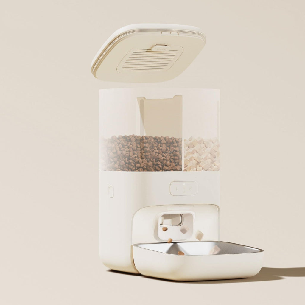 Dual Compartment Smart Automatic Pet Feeder with App Control