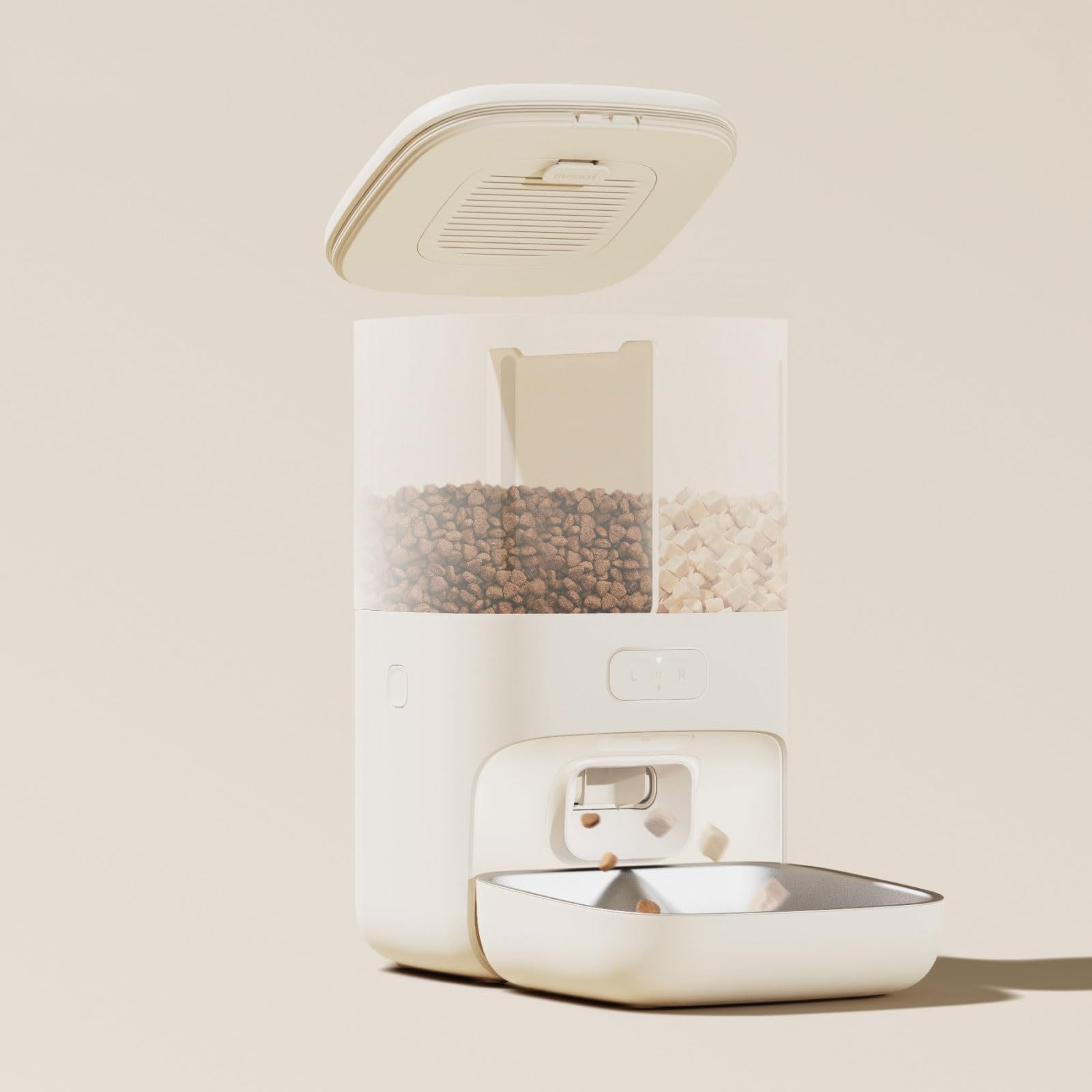 Dual Compartment Smart Automatic Pet Feeder with App Control
