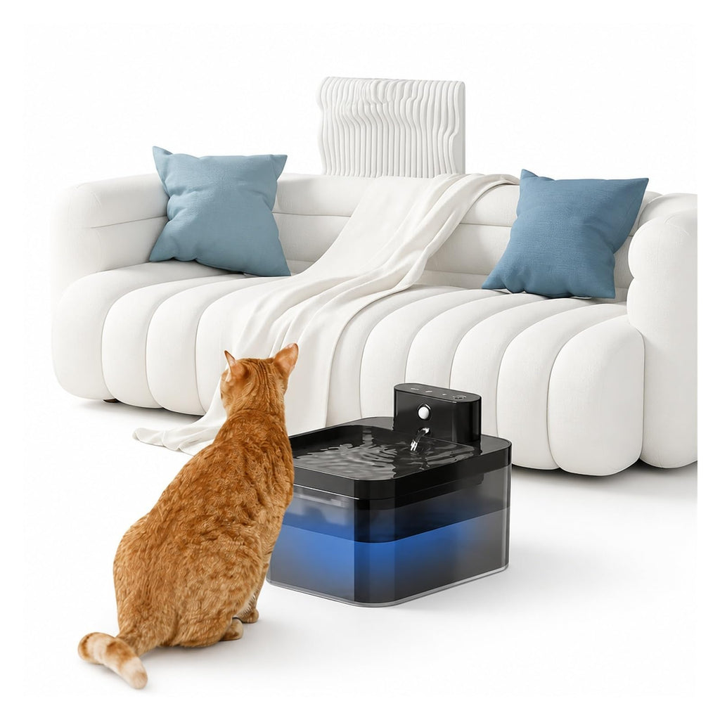 Pet Drinking Fountain, 2.2L 5V Wireless Charging Cat Fountain