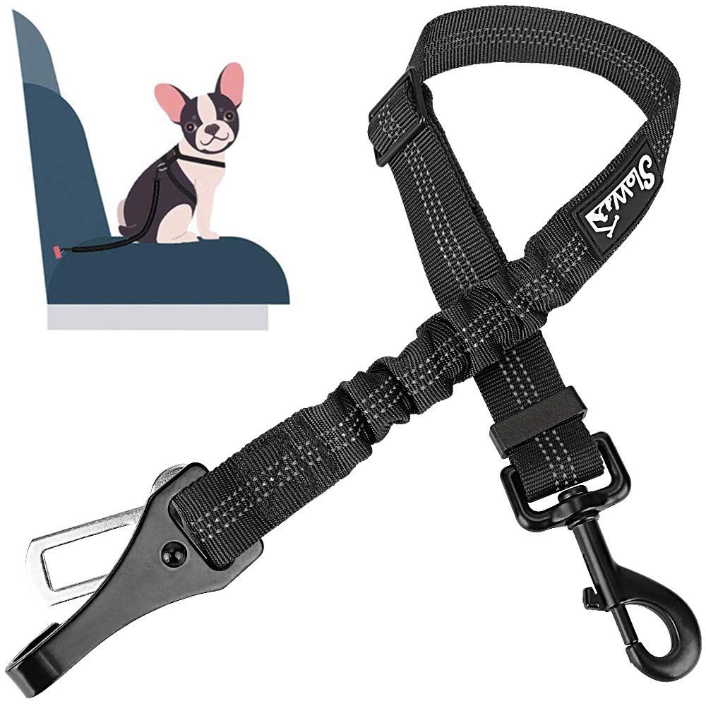 3-in-1 Dog Car Seat Belt with Latch Bar Attachment