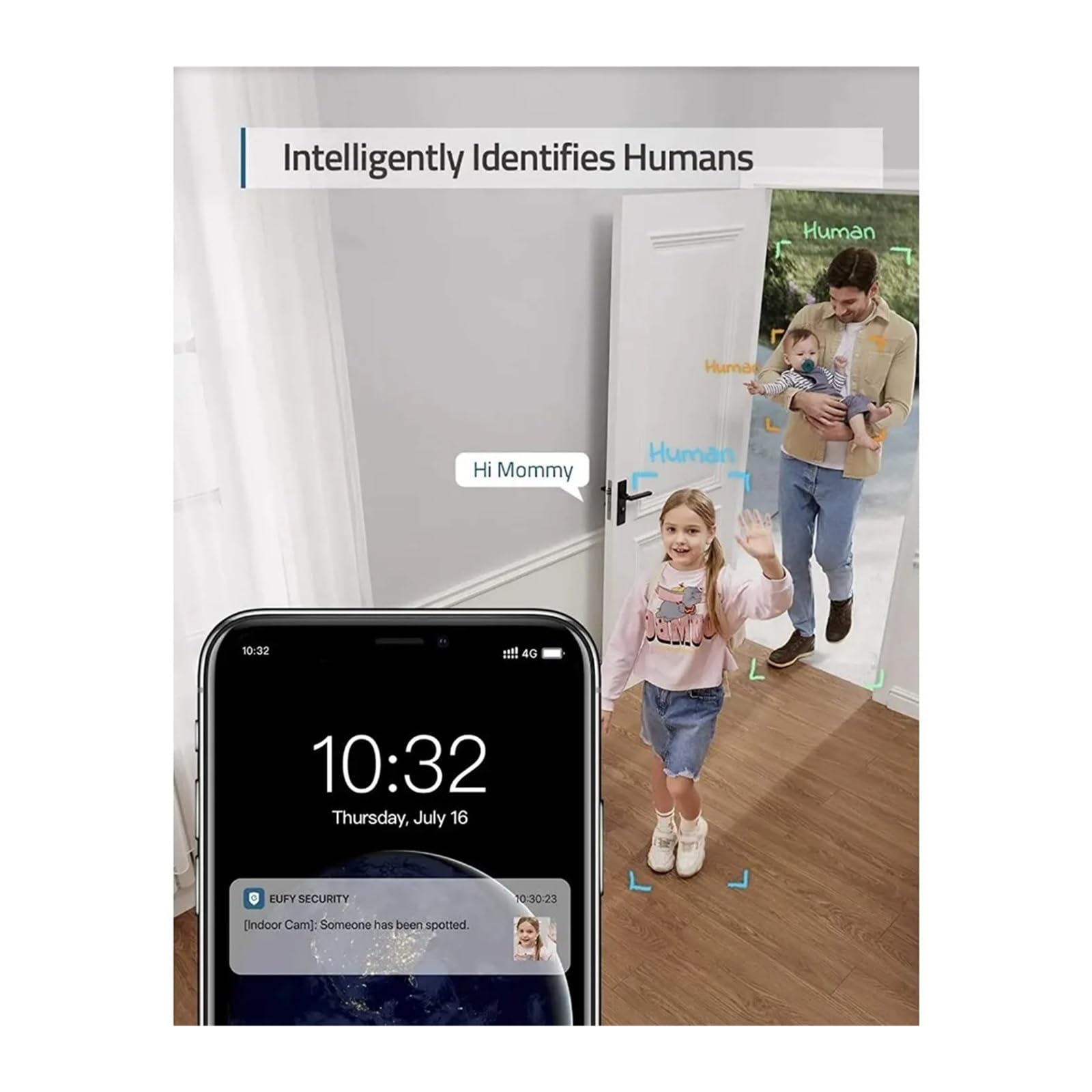 BXGBWKZHRQF Wireless Pan Tilt Security Camera