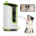 TKENPRO Pet Dog Camera with Treat Dispenser Indoor, Remote Treat Tossing