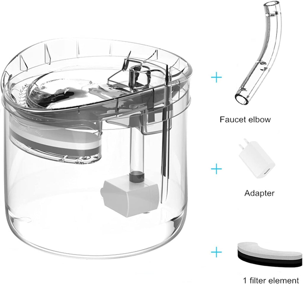 1.8L Automatic Pet Water Fountain with Faucet Kit