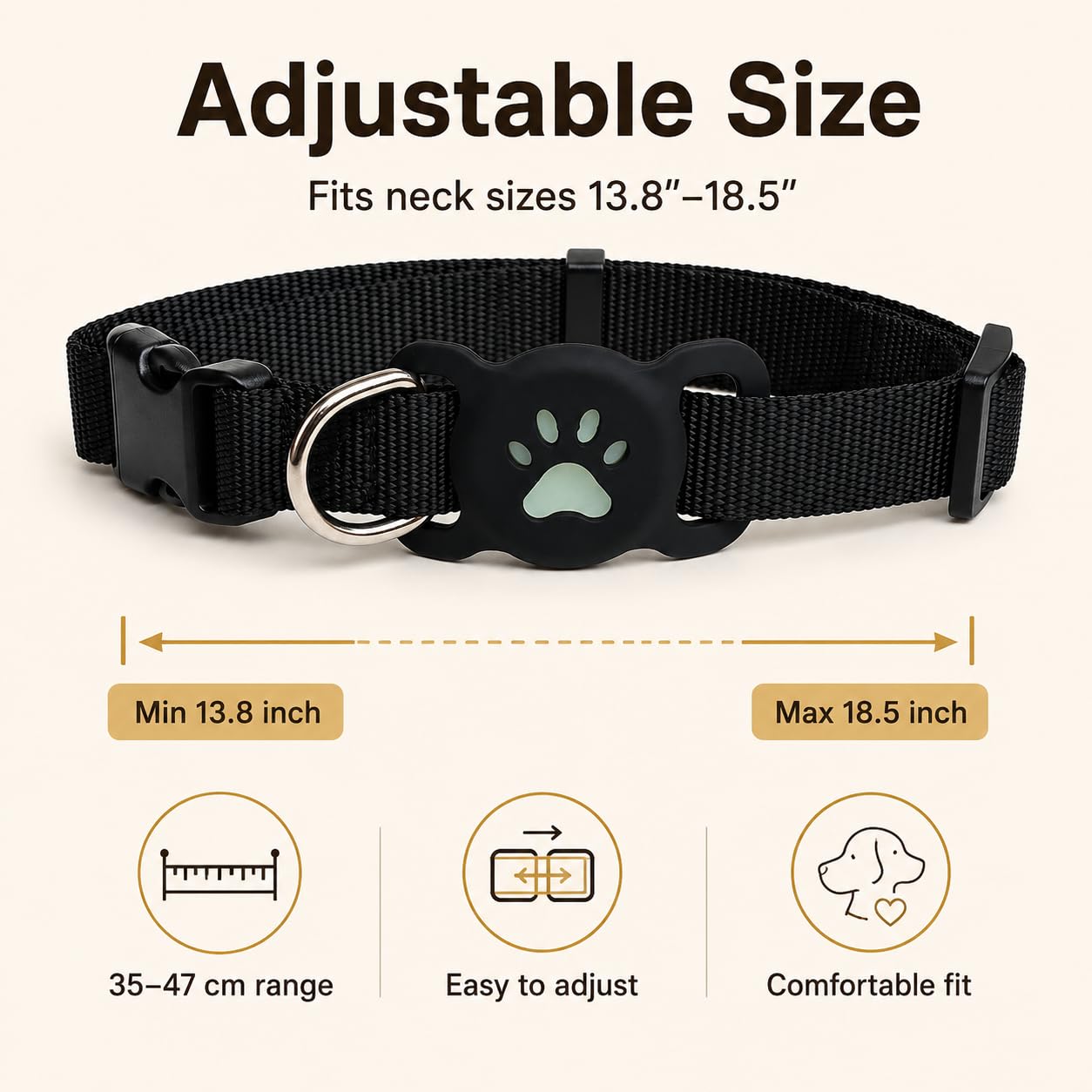GPS Dog Tracker Collar with Google Find My
