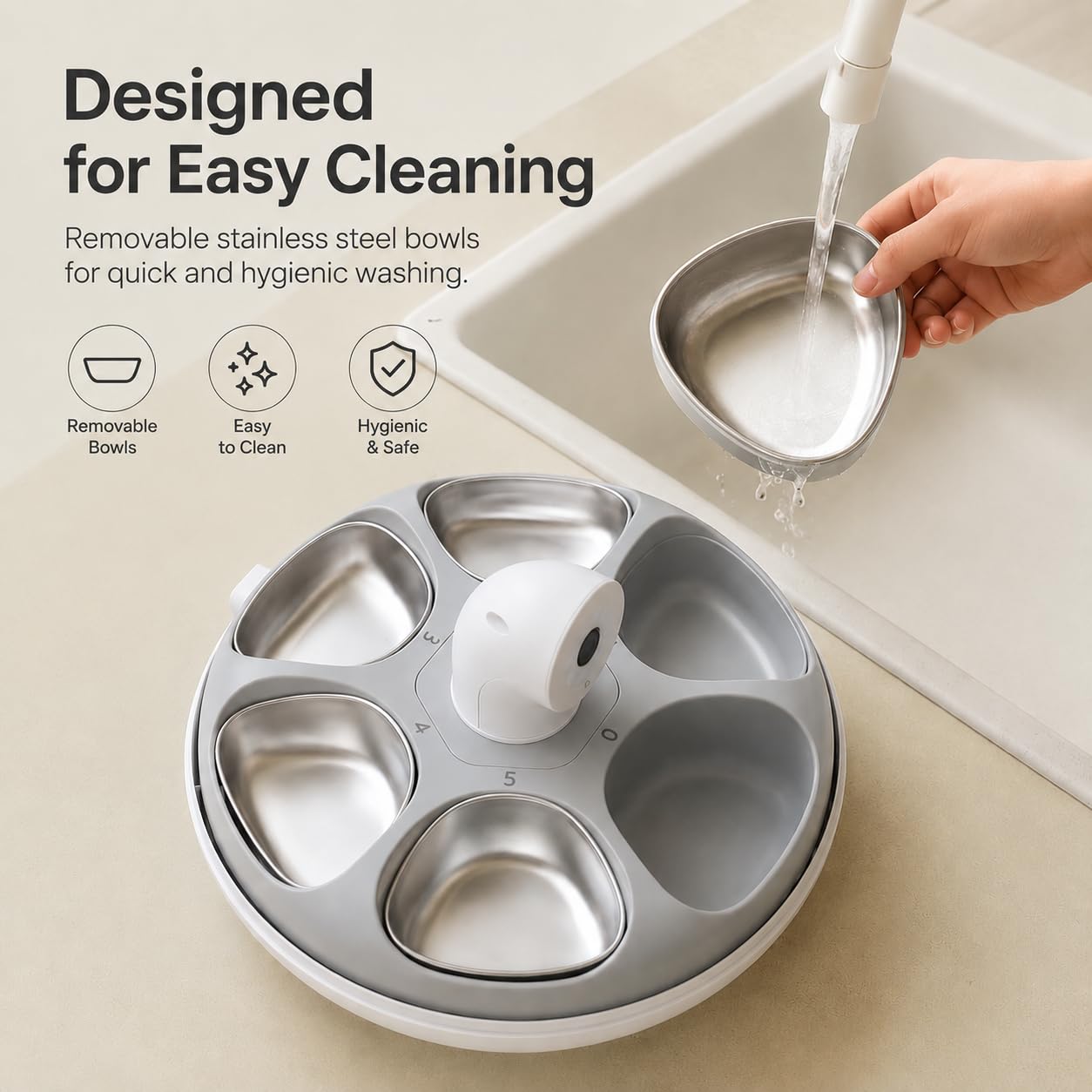 AI Smart Pet Feeder with Facial Recognition & WiFi Control