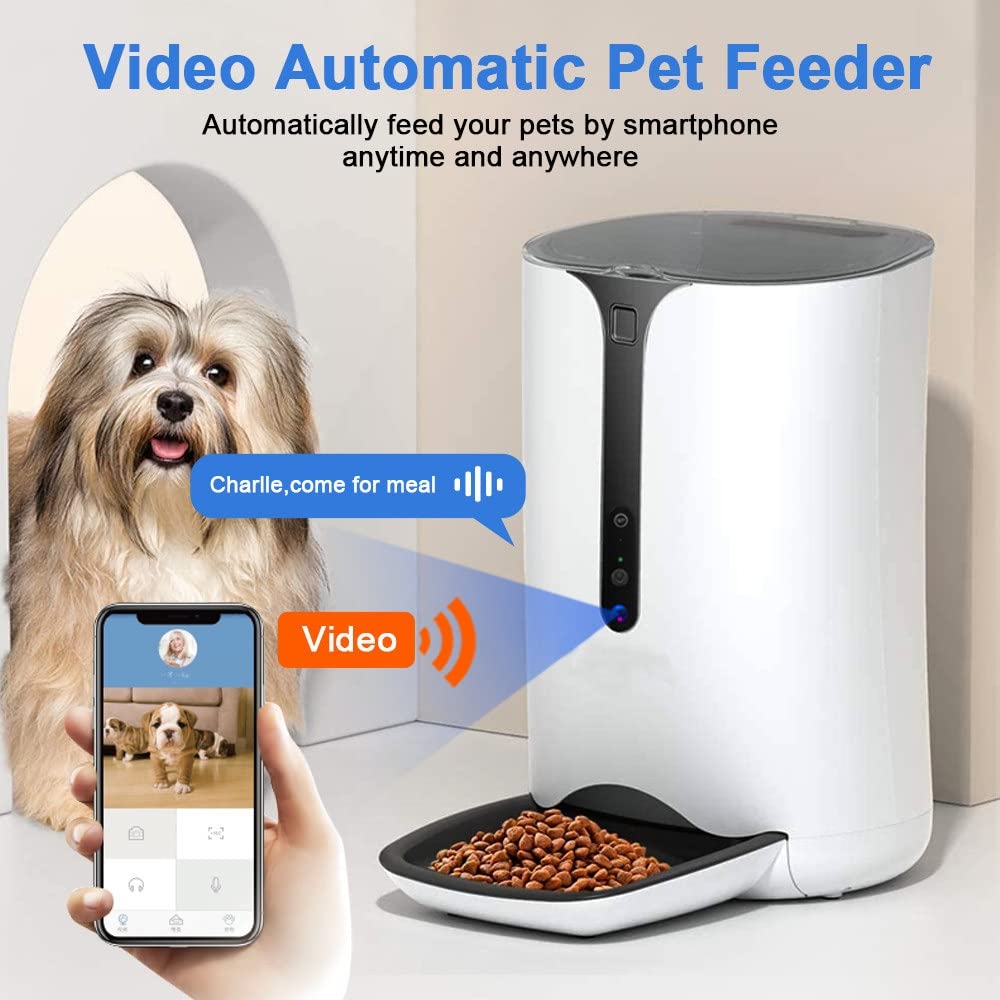 Smart Automatic Pet Feeder with App Control & Timed Feeding