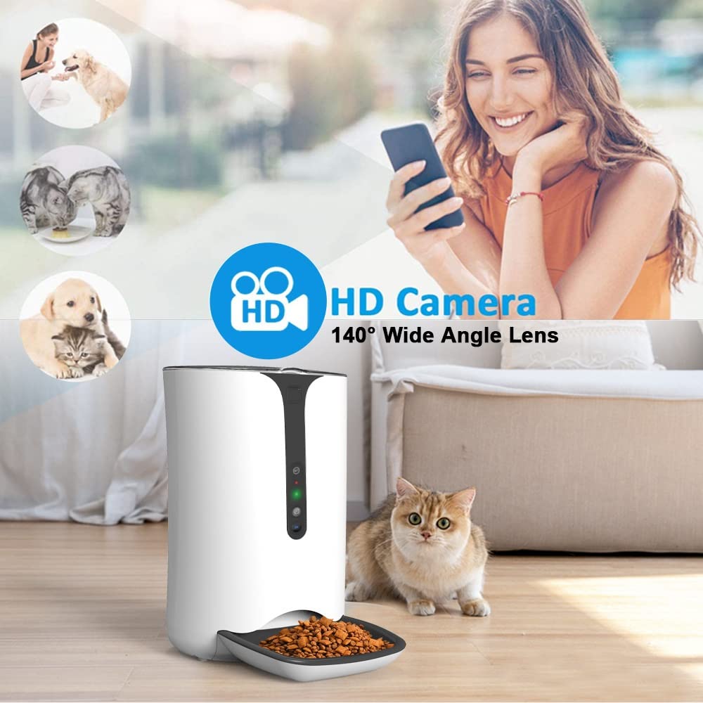 Smart Automatic Pet Feeder with App Control & Timed Feeding