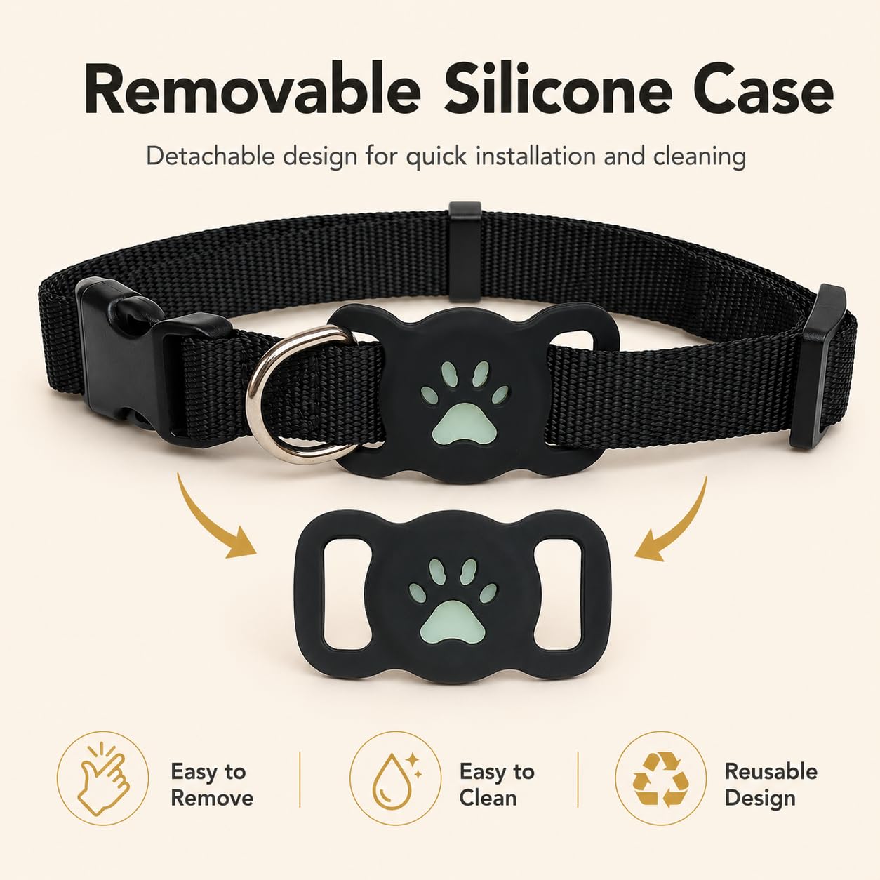 GPS Dog Tracker Collar with Google Find My