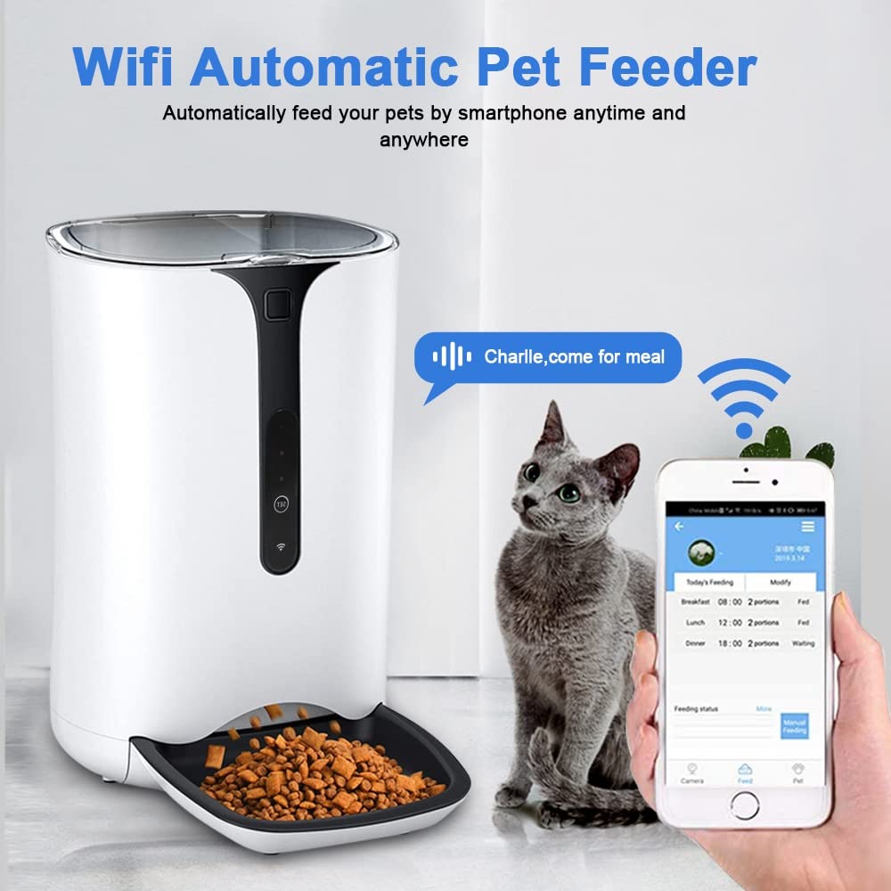 Smart Automatic Pet Feeder with App Control & Timed Feeding