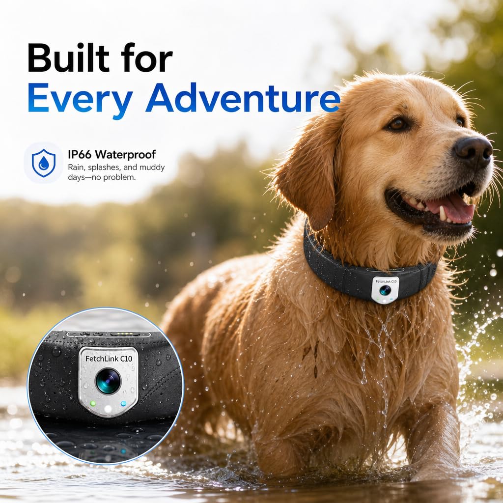 Wireless GPS Pet Collar with Camera