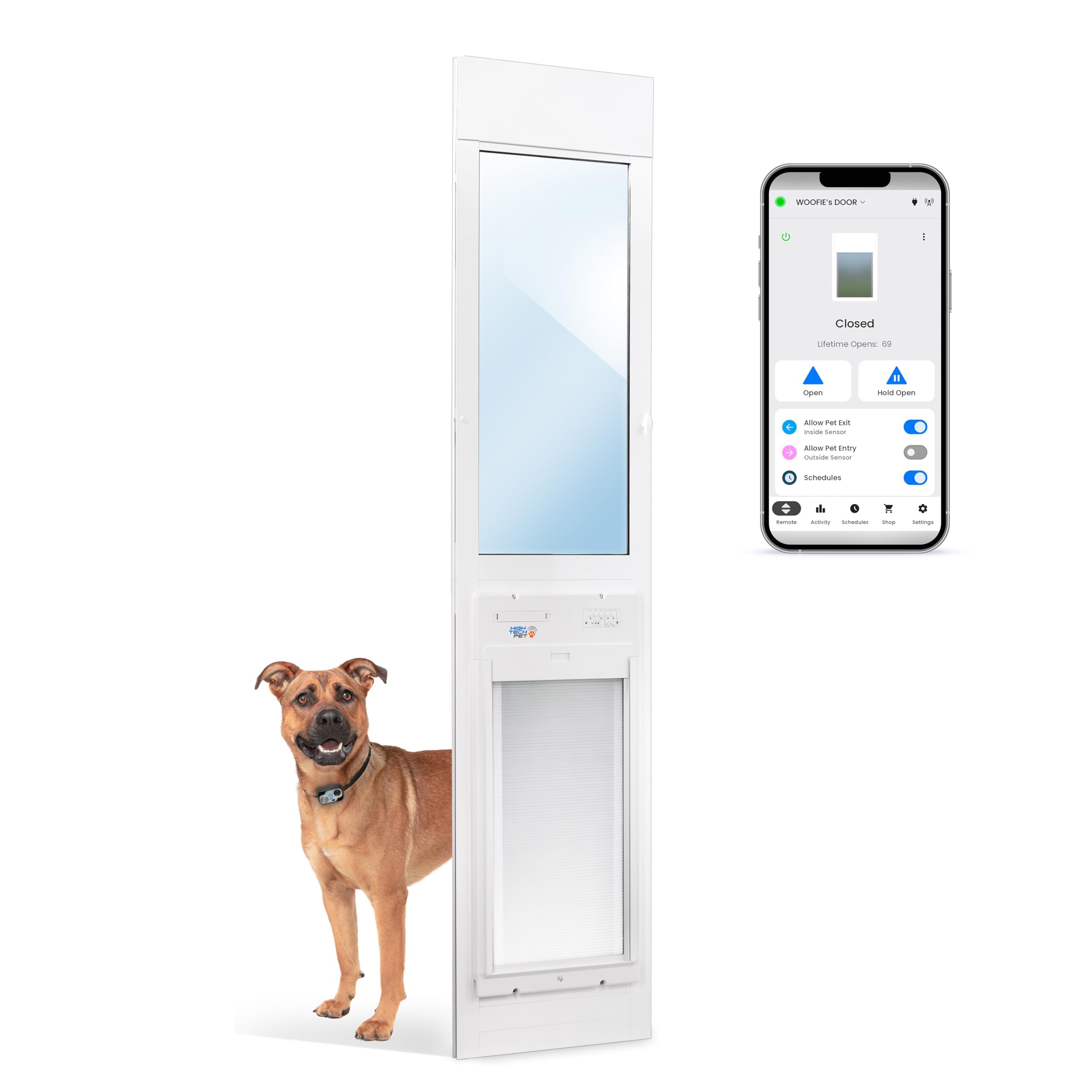 Smart Automatic Pet Door with App Control & Entry Timers