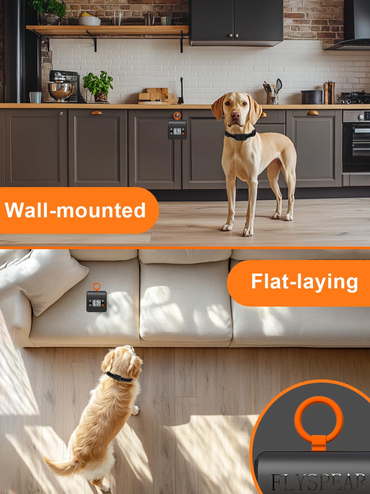 Rechargeable Wireless Indoor Pet Barrier with Adjustable Range