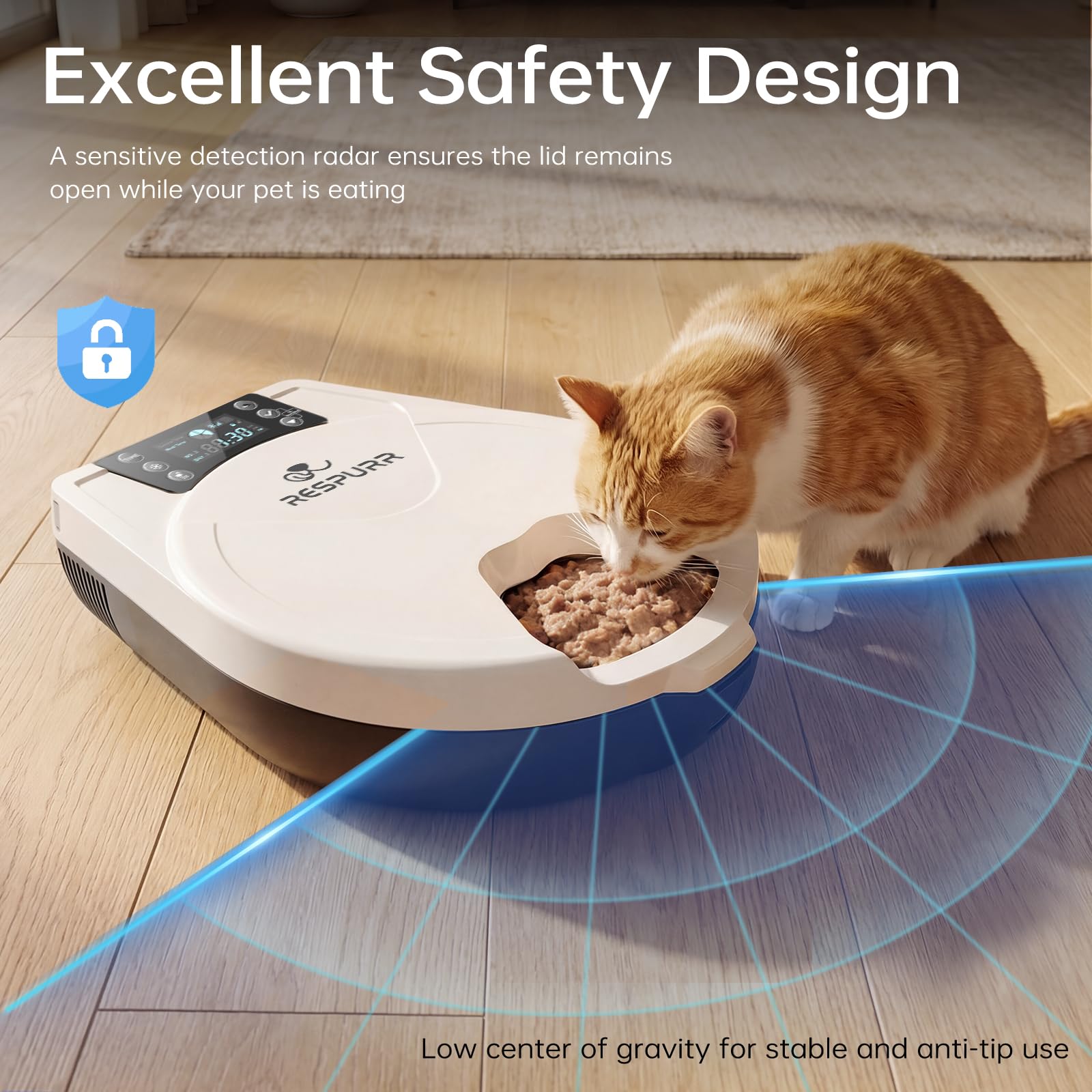 5-Meal Automatic Wet Food Feeder with Cooling & Heating
