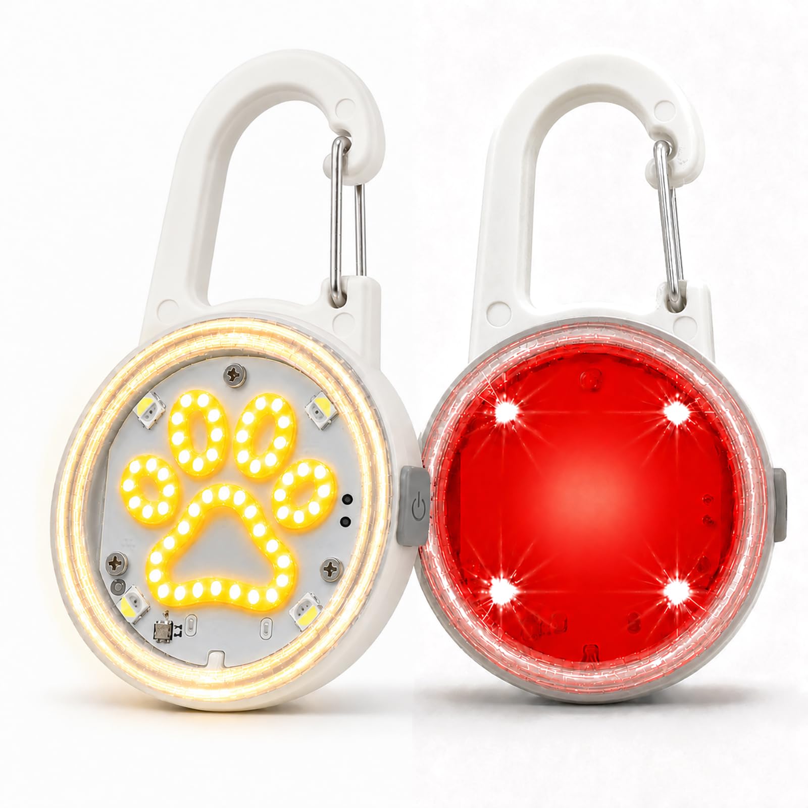 2 Pack Dog Collar Light,4 Modes Rechargeable LED Lights for Night Walking