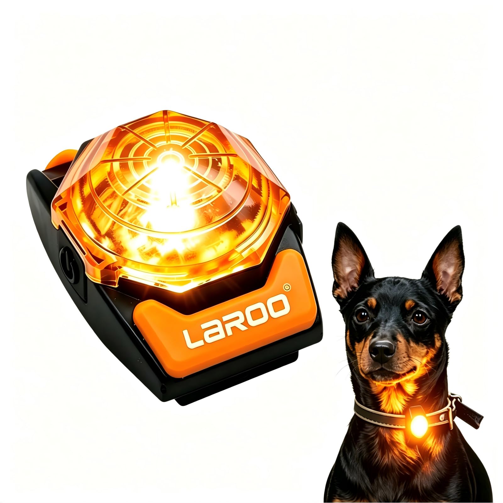Waterproof LED Pet Safety Light with Collar Clip