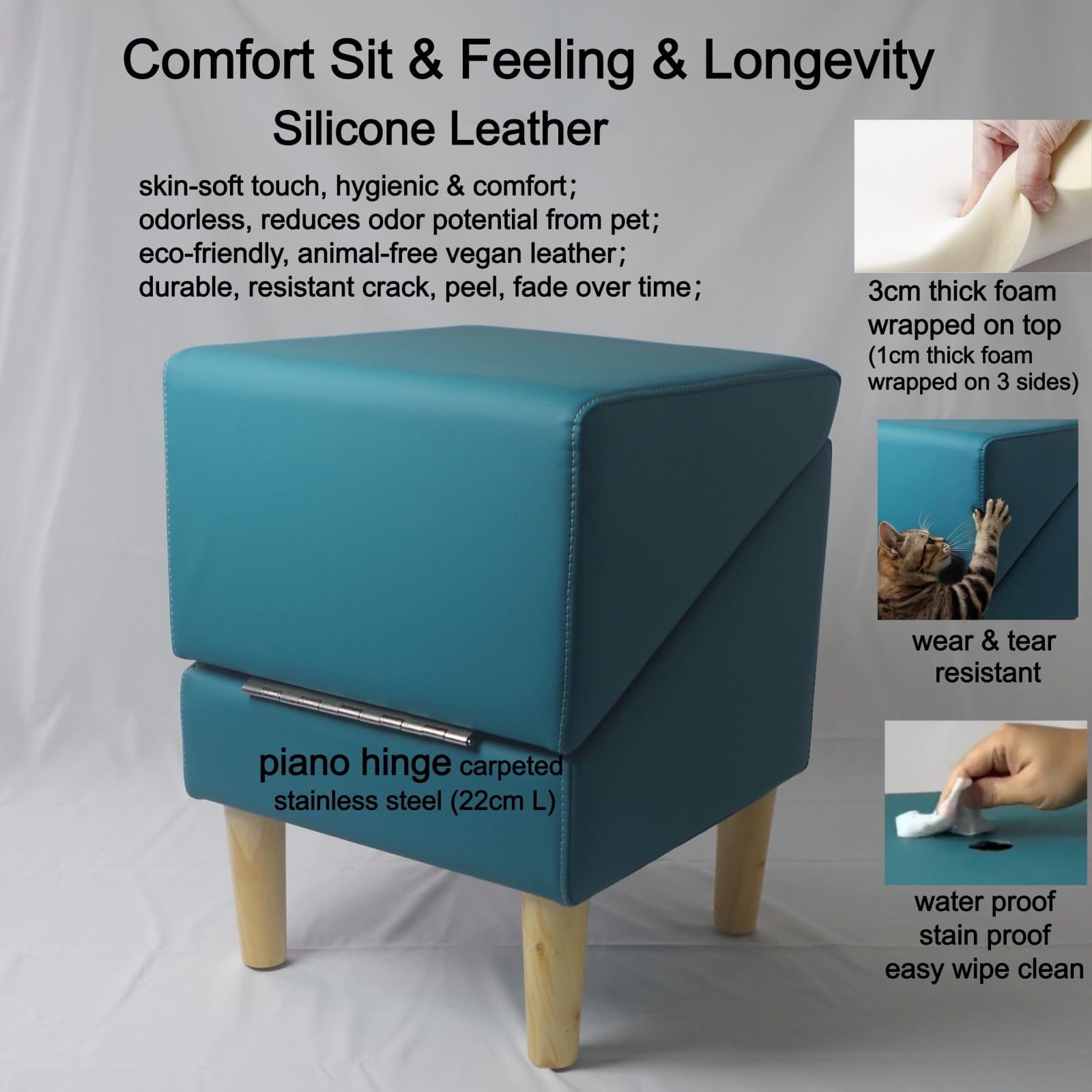 Foldable cat Dog Stair Step ramp