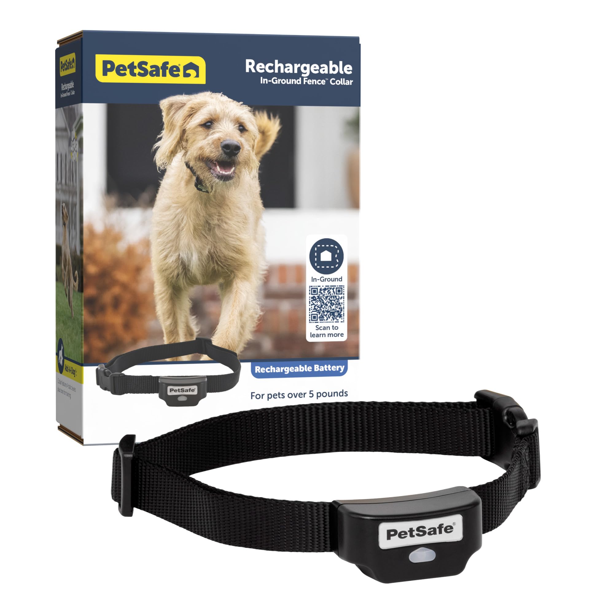 Rechargeable In-Ground Pet Fence with Waterproof Collar