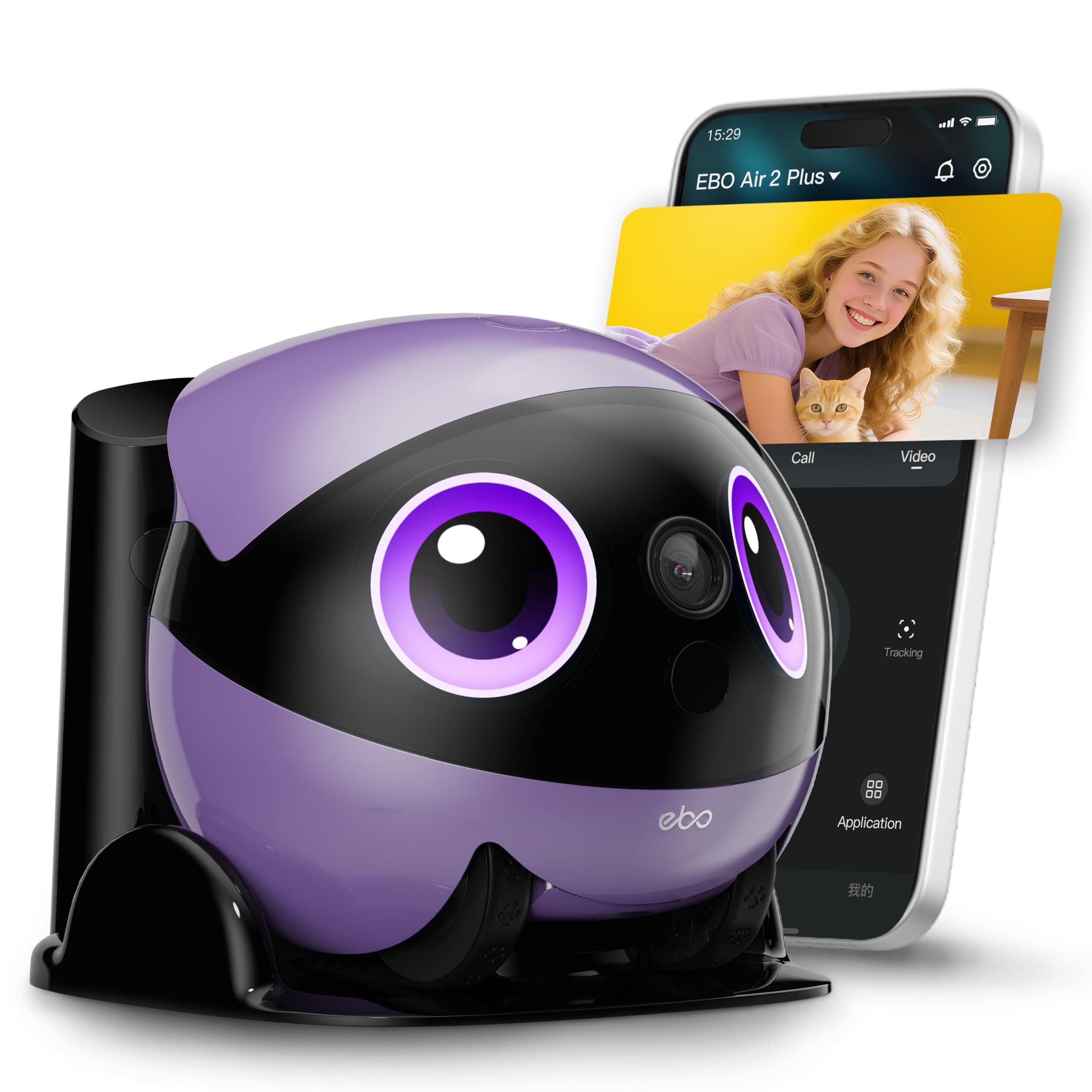 3K Smart Pet Robot Camera for Indoor Monitoring