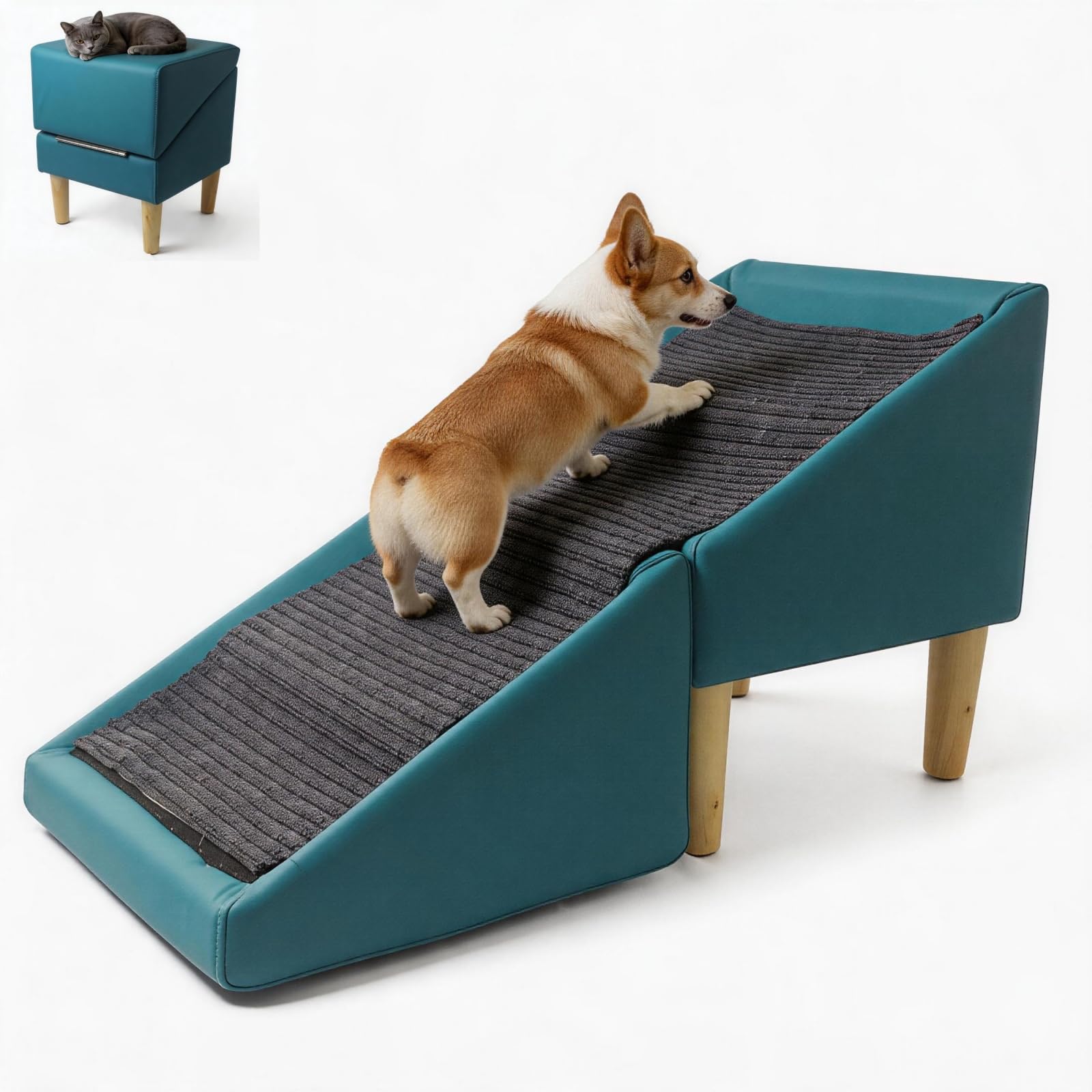 Foldable cat Dog Stair Step ramp