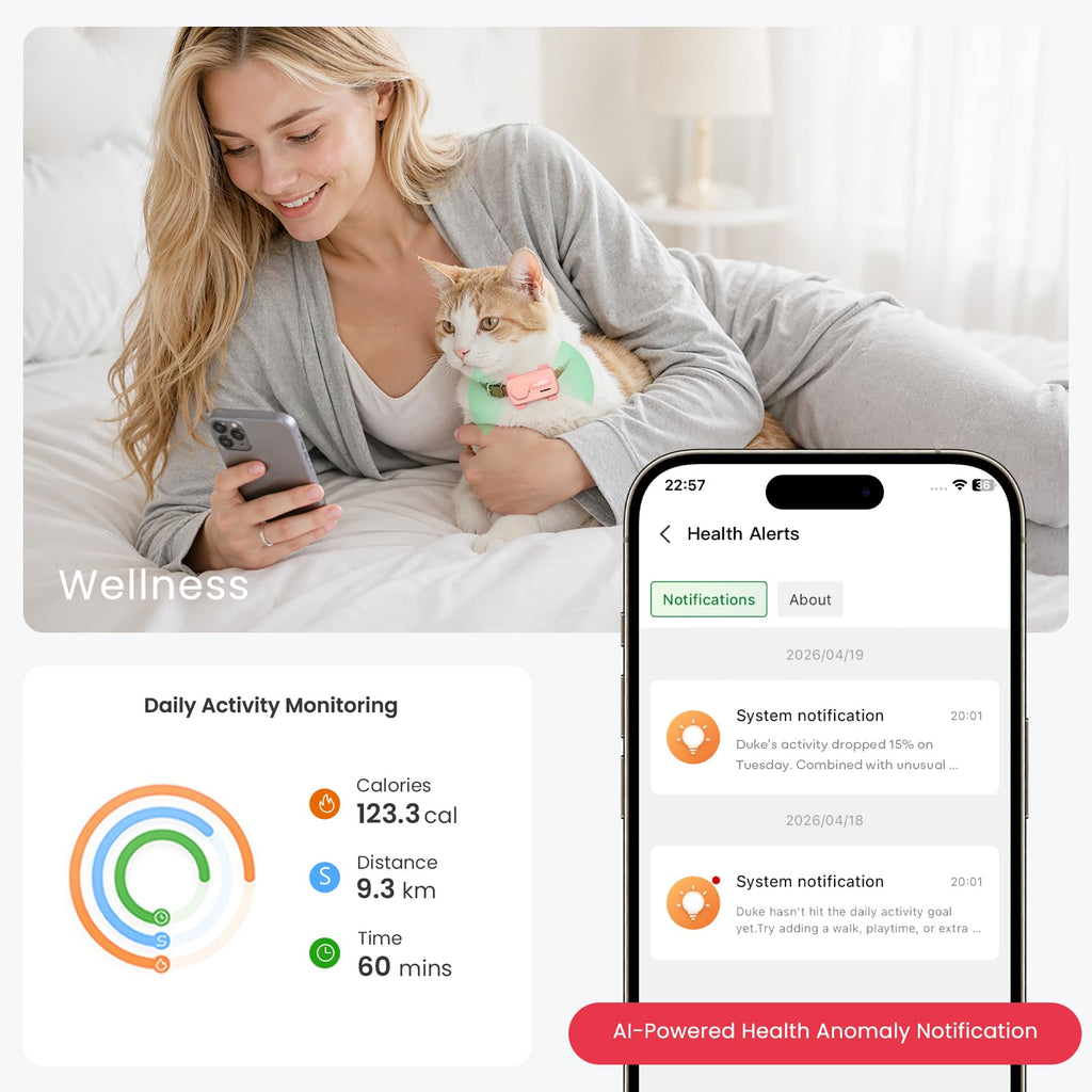 AI-Powered Smartphone for Pets, Support Emotion Detection, 2-Way PetChat