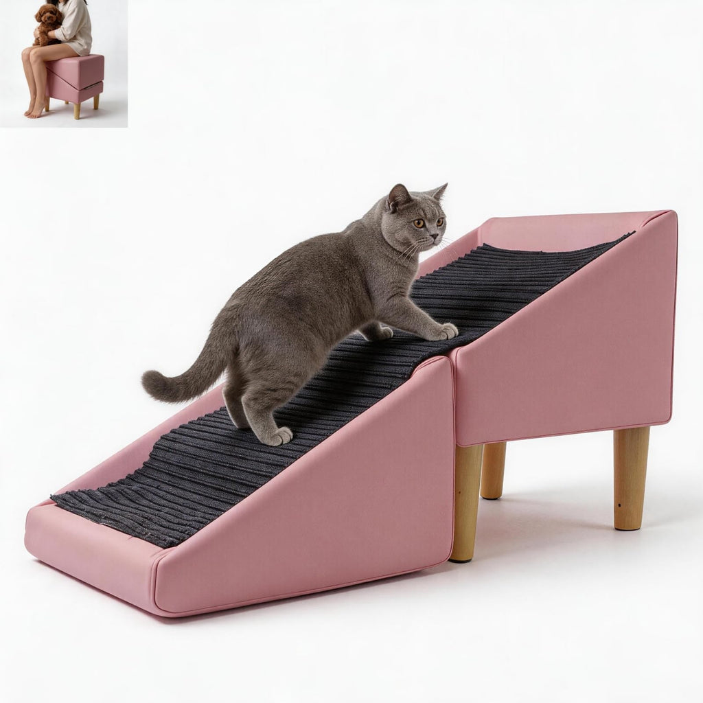 Foldable cat Dog Stair Step ramp
