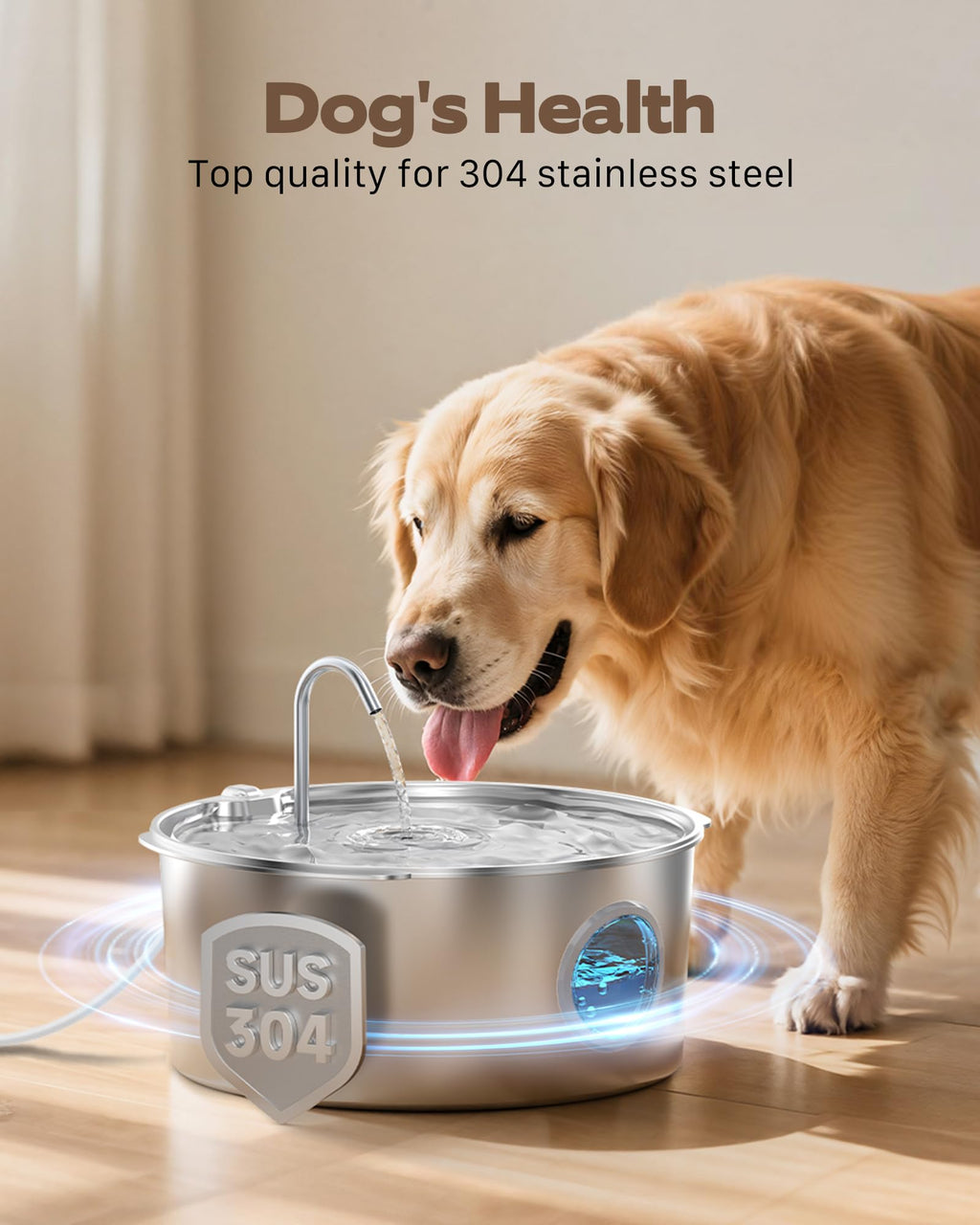 GROOKPET Dog Fountains Water for Large Dogs 12L