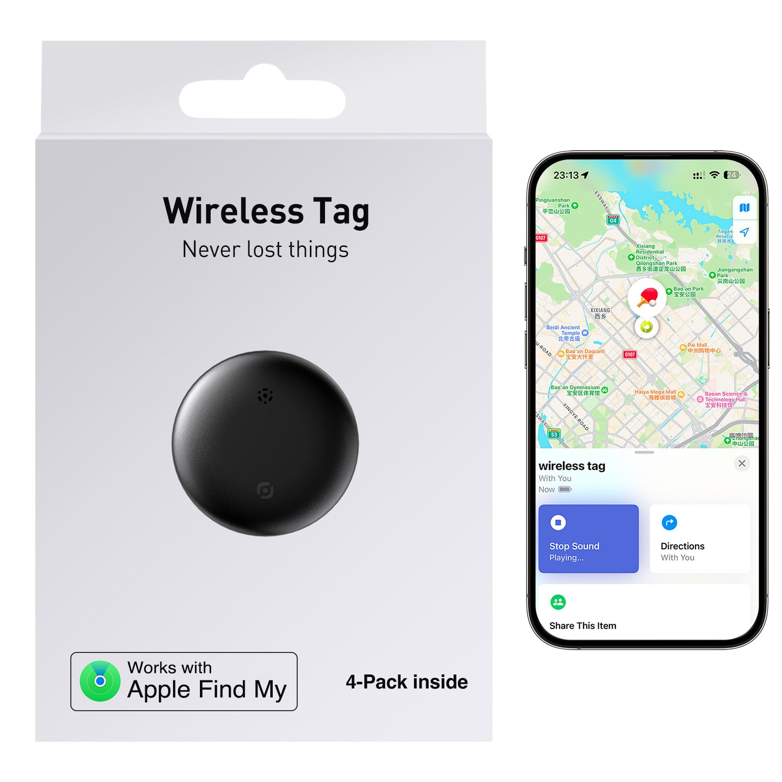 Bluetooth Tracker Tags with Apple Find My