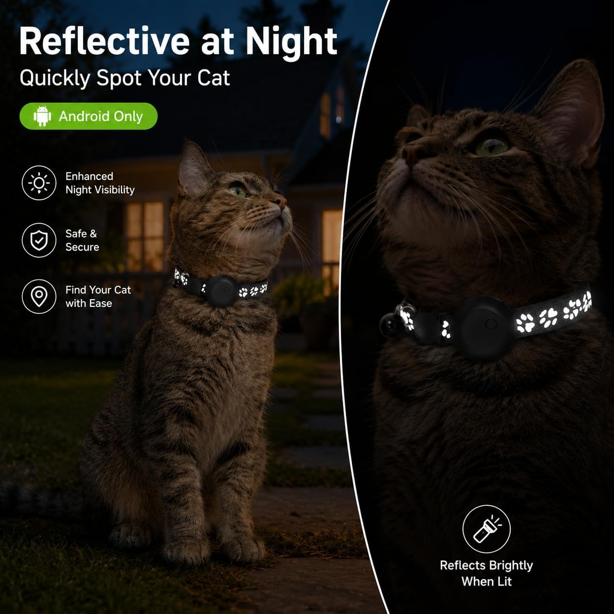 GPS Cat Tracker Collar with Google Find My