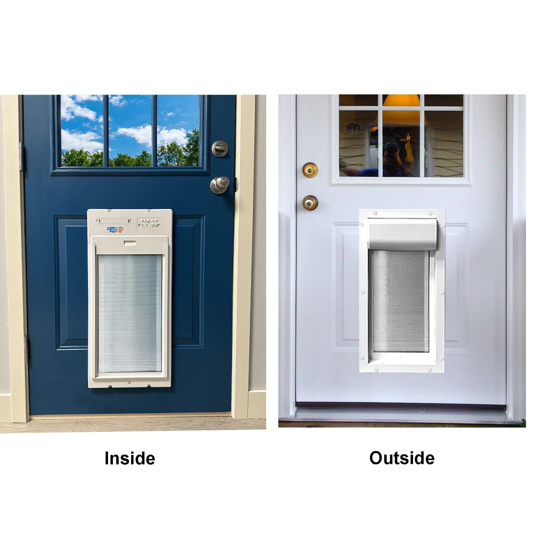 Smart Automatic Roll-Up Pet Door with App Control