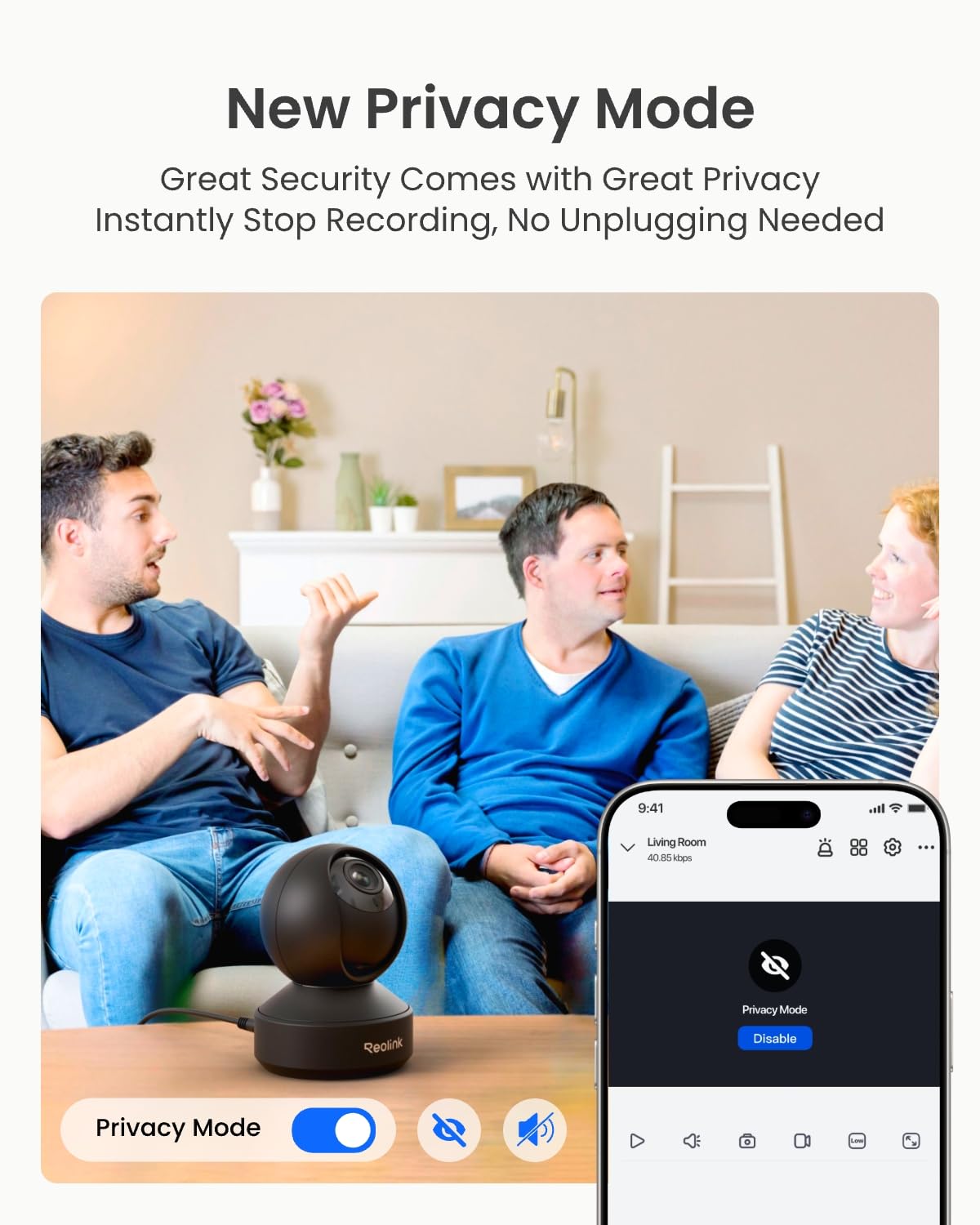 4K Pan-Tilt Indoor Camera with 3X Zoom & Smart Tracking