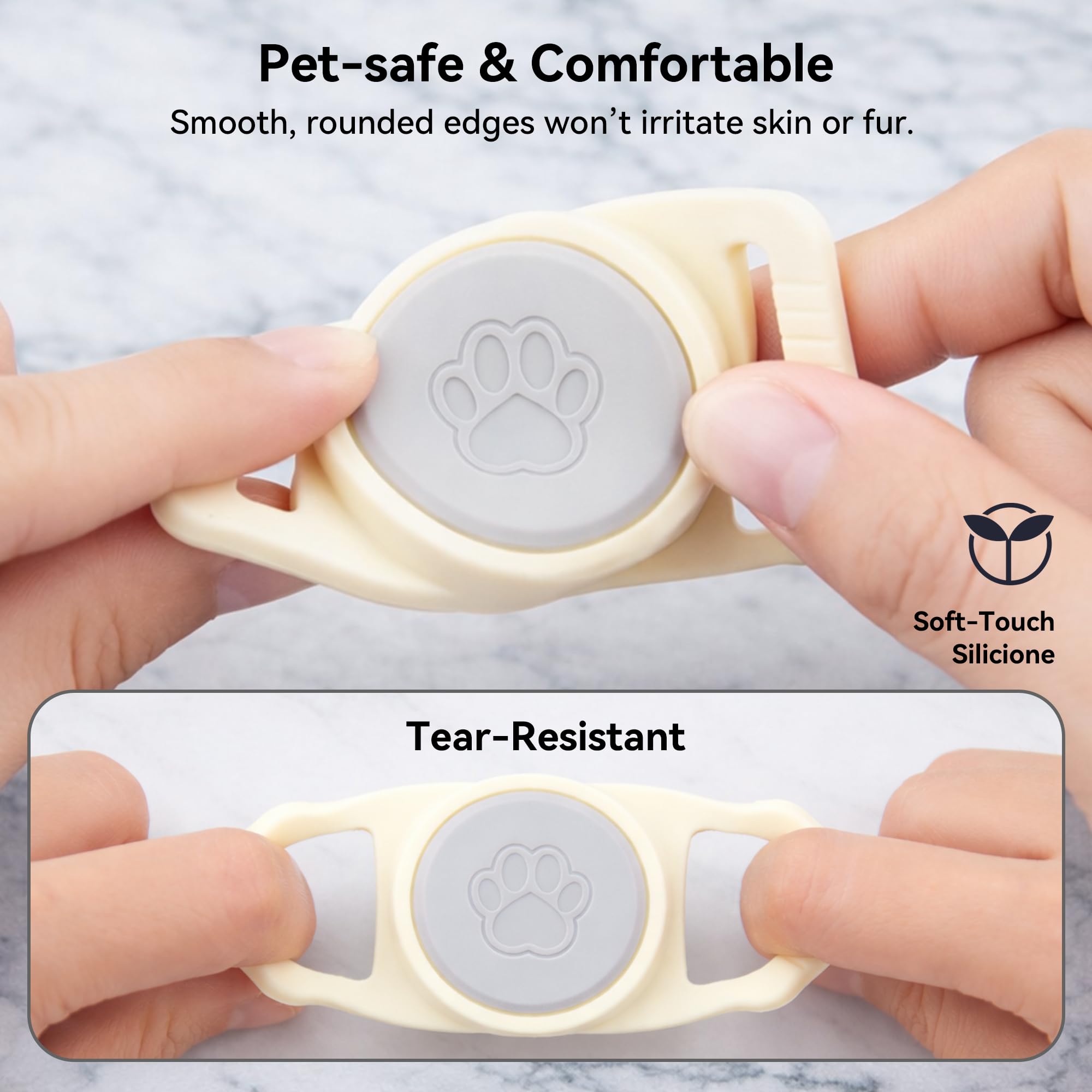 Waterproof Pet Tracker Collar Holders, 2-Pack