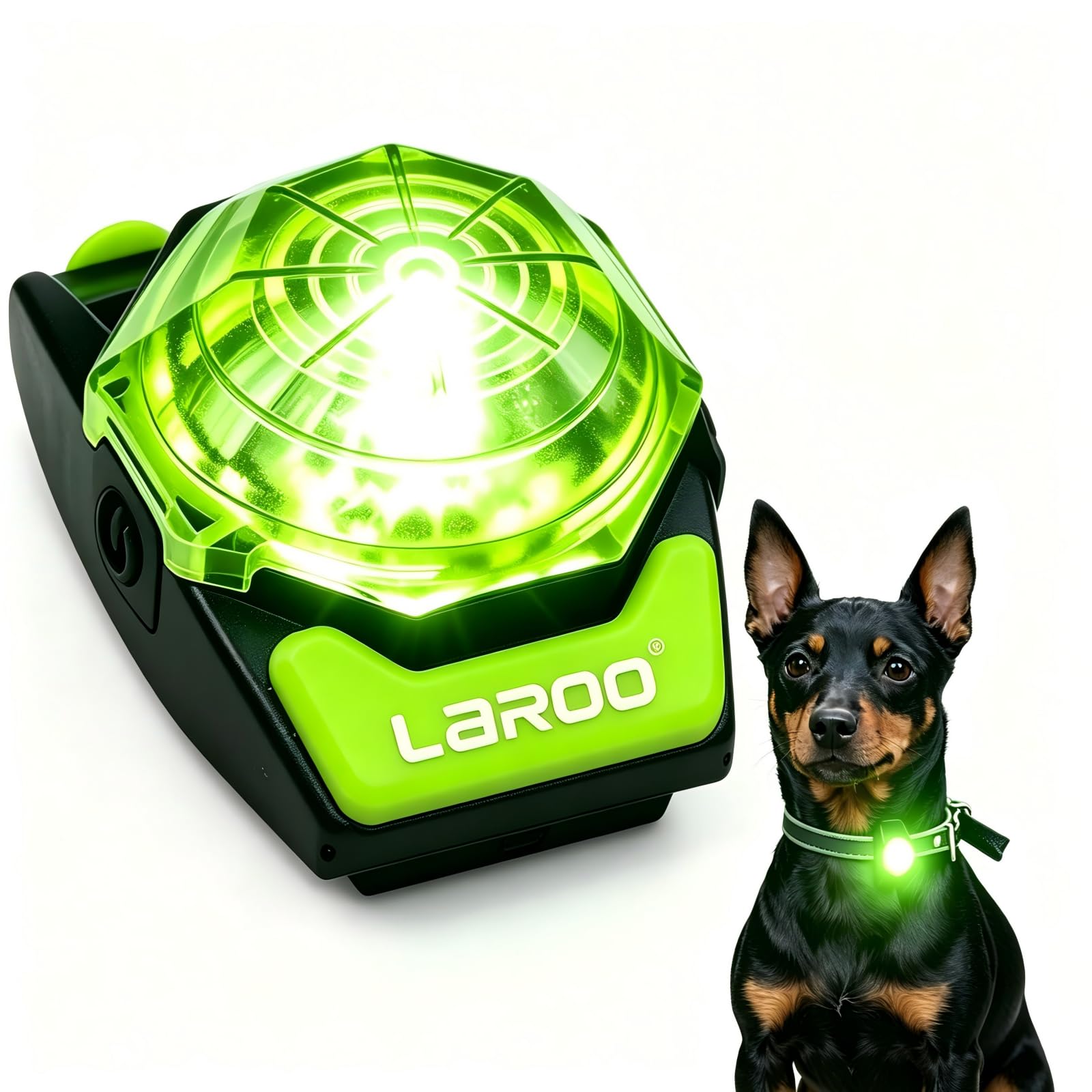 Waterproof LED Pet Safety Light with Collar Clip