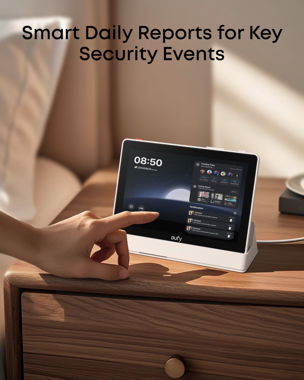 eufy Security 4K Indoor Camera E30*3 & Smart Display E10 (Bundle)